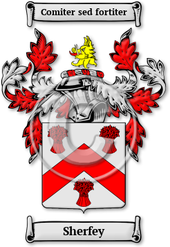 Sherfey Family Crest Download (jpg) Legacy Series - 150 DPI