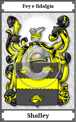 Shalley Family Crest Download (JPG)  Book Plated - 150 DPI