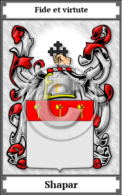 Shapar Family Crest Download (JPG)  Book Plated - 150 DPI