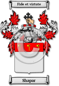Shapar Family Crest Download (jpg) Legacy Series - 150 DPI