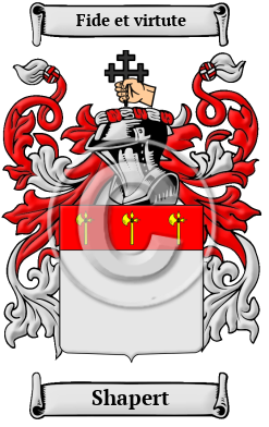 Shapert Family Crest/Coat of Arms