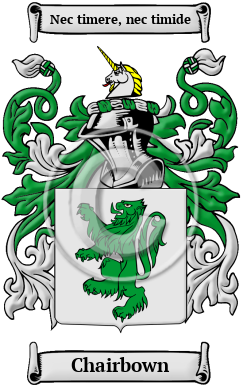 Chairbown Family Crest/Coat of Arms