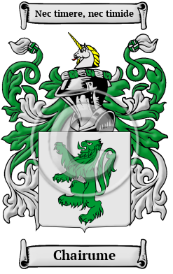 Chairume Family Crest/Coat of Arms