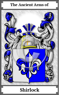 Shirlock Family Crest Download (JPG)  Book Plated - 150 DPI