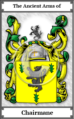 Chairmane Family Crest Download (JPG) Book Plated - 600 DPI