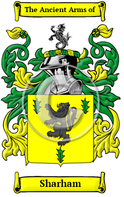Sharham Family Crest/Coat of Arms
