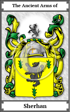 Sherhan Family Crest Download (JPG)  Book Plated - 150 DPI