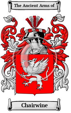 Chairwine Family Crest/Coat of Arms
