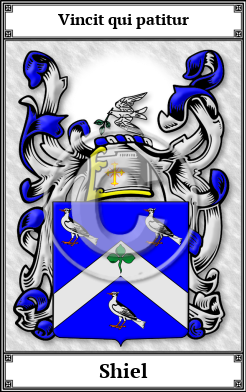 Shiel Family Crest Download (JPG) Book Plated - 600 DPI