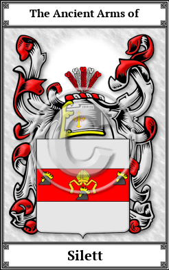Silett Family Crest Download (JPG)  Book Plated - 150 DPI