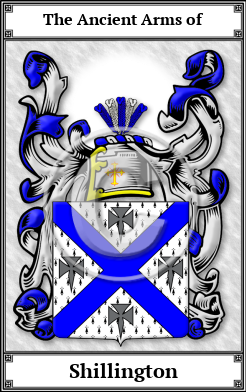 Shillington Family Crest Download (JPG)  Book Plated - 150 DPI
