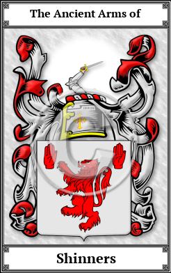 Shinners Family Crest Download (JPG)  Book Plated - 150 DPI