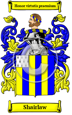Shairlaw Family Crest/Coat of Arms