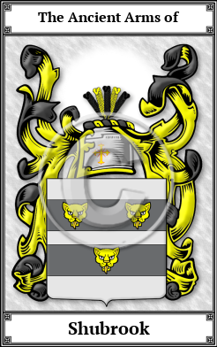 Shubrook Family Crest Download (JPG)  Book Plated - 150 DPI