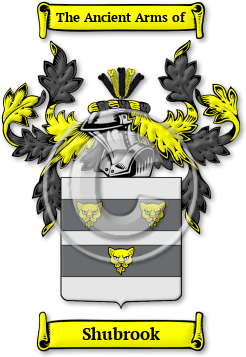 Shubrook Family Crest Download (jpg) Legacy Series - 150 DPI