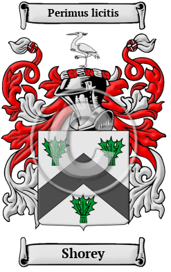 Shorey Family Crest/Coat of Arms