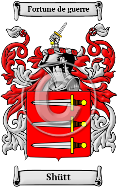 Shütt Family Crest/Coat of Arms