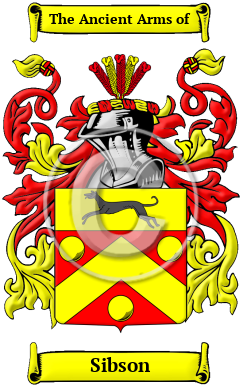 Sibson Family Crest/Coat of Arms