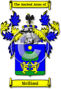 Siciliani Family Crest Download (jpg) Legacy Series - 150 DPI