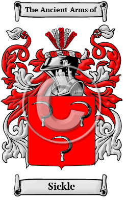 Sickle Family Crest/Coat of Arms