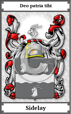 Sidelay Family Crest Download (JPG) Book Plated - 600 DPI