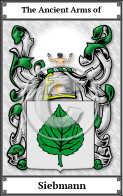 Siebmann Family Crest Download (JPG) Book Plated - 600 DPI