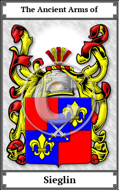 Sieglin Family Crest Download (JPG)  Book Plated - 150 DPI