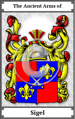 Sigel Family Crest Download (JPG)  Book Plated - 150 DPI