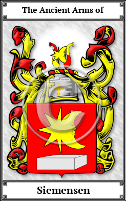 Siemensen Family Crest Download (JPG)  Book Plated - 150 DPI