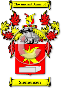 Siemensen Family Crest Download (jpg) Legacy Series - 150 DPI