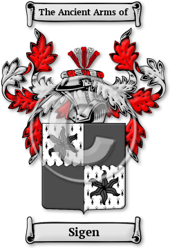 Sigen Family Crest Download (JPG) Legacy Series - 600 DPI