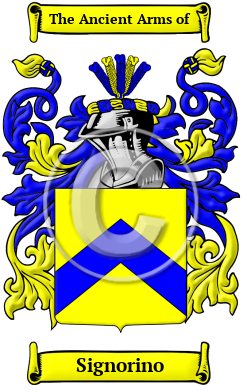 Signorino Family Crest/Coat of Arms