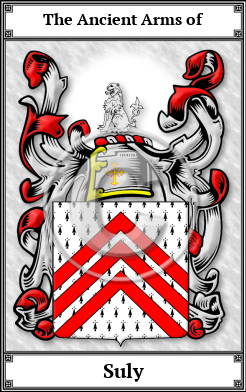 Suly Family Crest Download (JPG)  Book Plated - 150 DPI