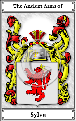 Sylva Family Crest Download (JPG)  Book Plated - 150 DPI