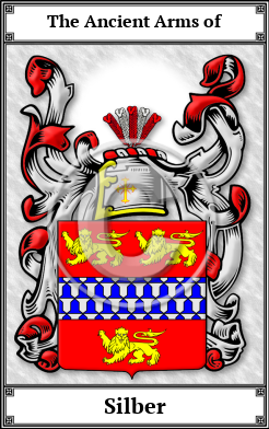 Silber Family Crest Download (JPG)  Book Plated - 150 DPI
