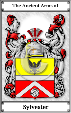 Sylvester Family Crest Download (JPG)  Book Plated - 150 DPI