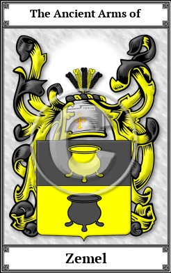 Zemel Family Crest Download (JPG)  Book Plated - 150 DPI