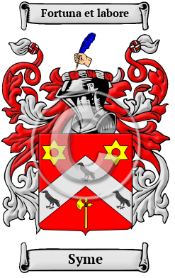 Syme Family Crest/Coat of Arms