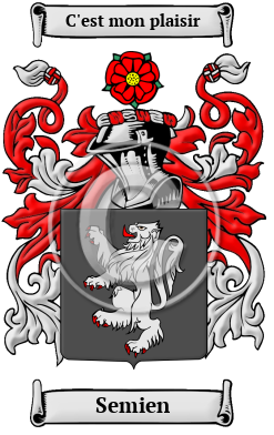 Semien Family Crest/Coat of Arms