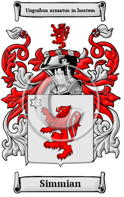 Simmian Family Crest/Coat of Arms