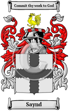 Saynd Family Crest/Coat of Arms