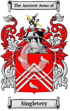 Singletery Family Crest/Coat of Arms