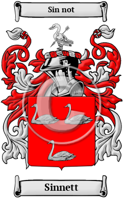 Sinnett Family Crest/Coat of Arms