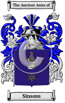 Sinsons Family Crest/Coat of Arms
