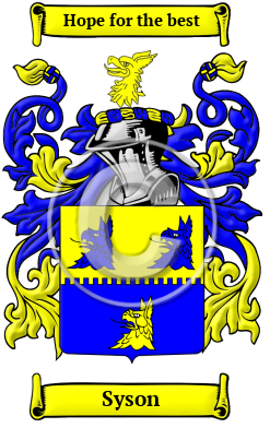 Syson Family Crest/Coat of Arms
