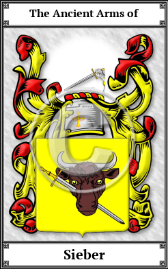 Sieber Family Crest Download (JPG)  Book Plated - 150 DPI