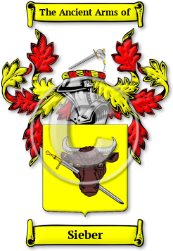 Sieber Family Crest Download (jpg) Legacy Series - 150 DPI
