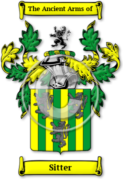 Sitter Family Crest Download (jpg) Legacy Series - 150 DPI