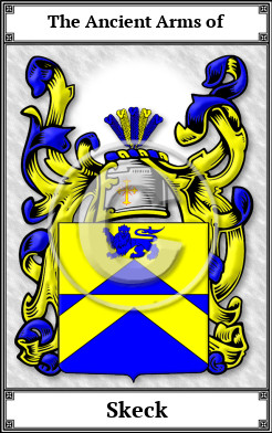 Skeck Family Crest Download (JPG)  Book Plated - 150 DPI