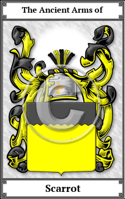 Scarrot Family Crest Download (JPG)  Book Plated - 150 DPI
